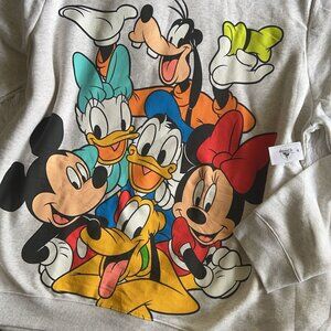 Disneyland| Mickey & Friends Sweatshirt| Ligth Gray 3XL